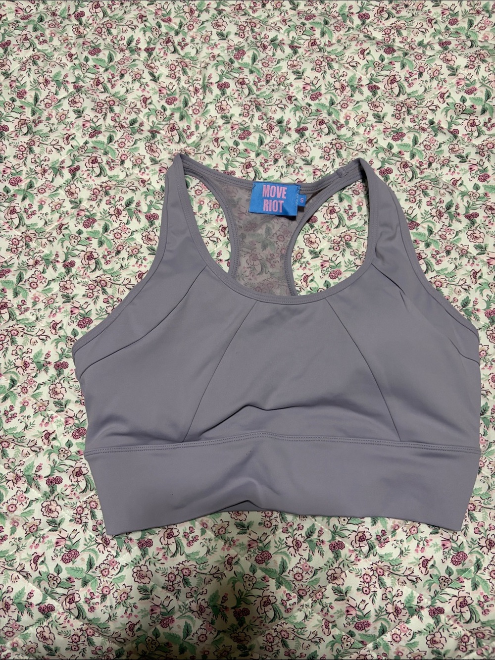 Move riot Lavender Racerback Sports Bra